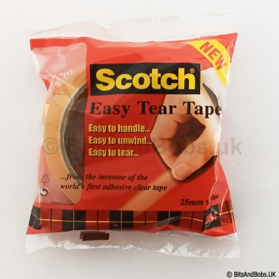 Scotch Easy Tear Tape - 50m x 25mm Clear