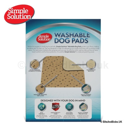 Simple Solution Washable Pet Mat - 2 x Medium