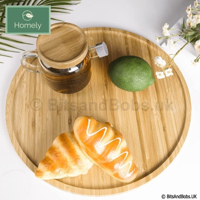 HOMELY 35cm Bamboo Tray