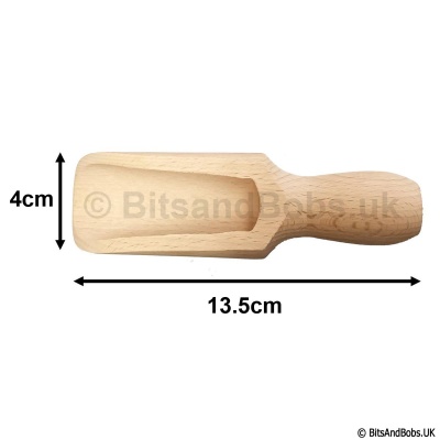 HOMELY Wooden Scoop 13.5cm