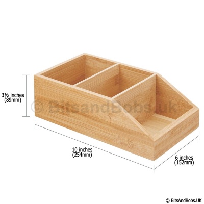 HOMELY Bamboo Organiser Box