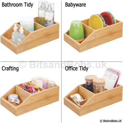 HOMELY Bamboo Organiser Box