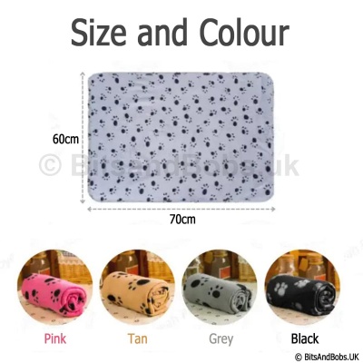 LUV PETS Paw Print Pet Blanket