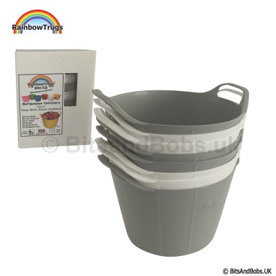 RAINBOW TRUG Mini-Tub Grey and White Collection