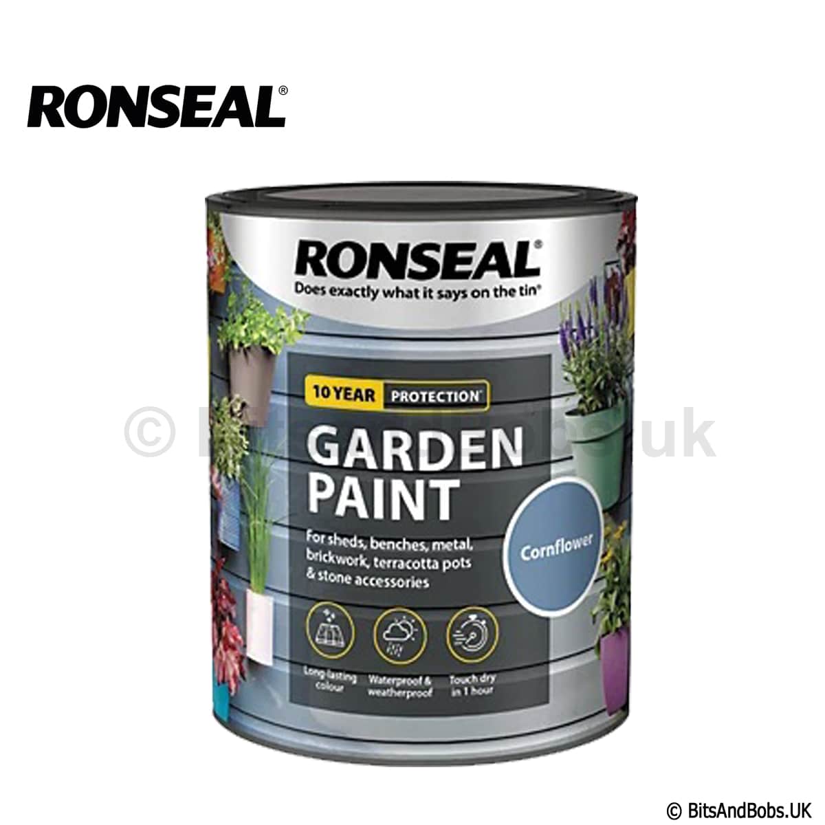 RONSEAL Garden Paint 750ml - CORNFLOWER