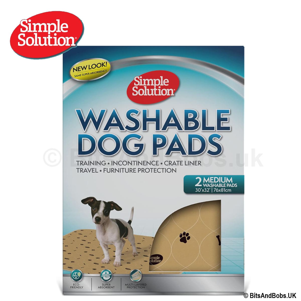 Simple Solution Washable Pet Mat - 2 x Medium