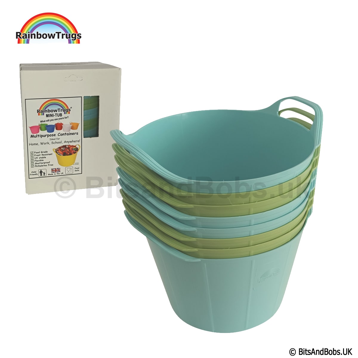 Rainbow Trug Mini-Tub Duck Egg and Sage Collection